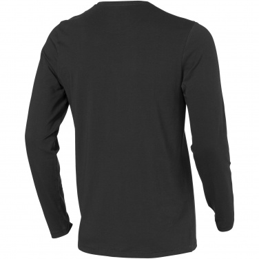 Logo trade business gifts image of: Ponoka long sleeve T-shirt,dark grey