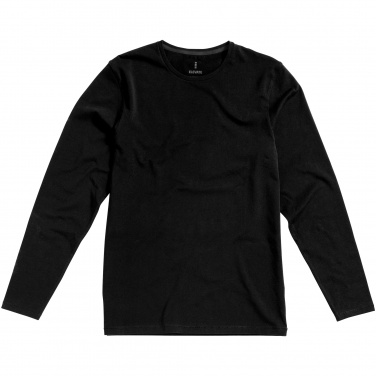 Logo trade promotional items image of: Ponoka long sleeve T-shirt, black