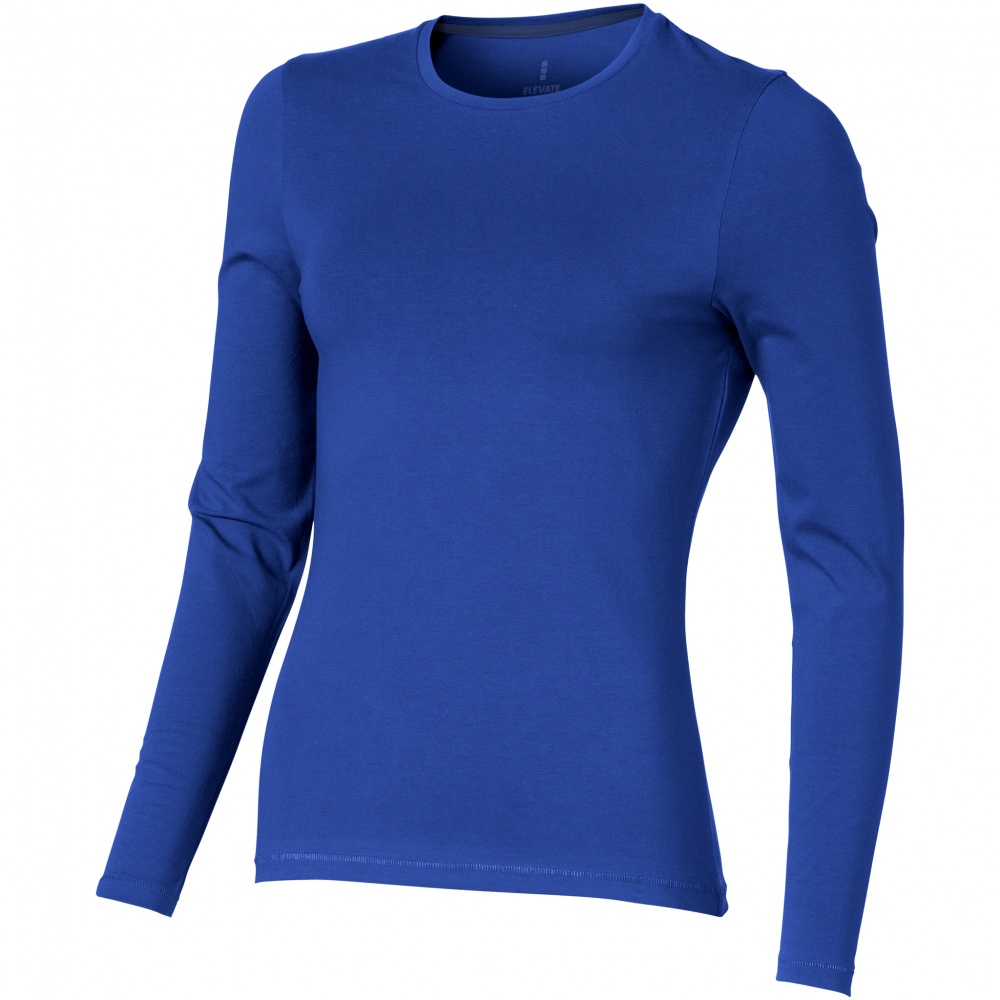 Logotrade promotional item image of: Ponoka long sleeve ladies T-shirt, blue