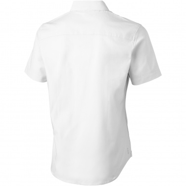 Logo trade promotional giveaway photo of: Manitoba short sleeve shirt, white