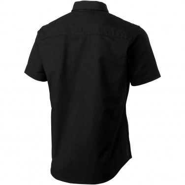 Logo trade promotional merchandise photo of: Manitoba short sleeve shirt, black