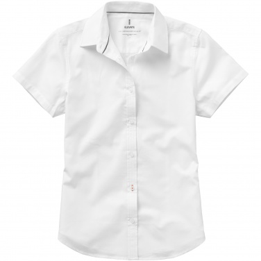 Logo trade promotional gifts image of: Manitoba short sleeve ladies shirt, white