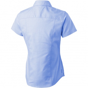 Logo trade promotional product photo of: Manitoba short sleeve ladies shirt, light blue