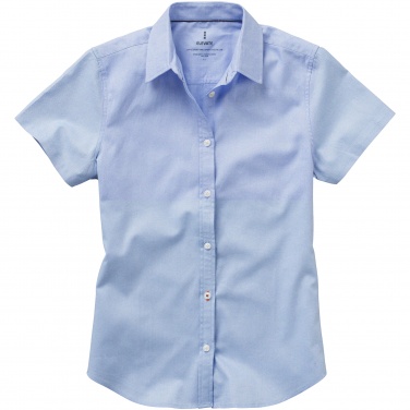Logo trade advertising products picture of: Manitoba short sleeve ladies shirt, light blue