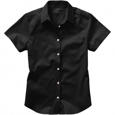 Logotrade promotional gifts photo of: Manitoba short sleeve ladies shirt, black