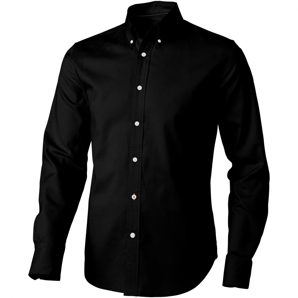 Logotrade promotional products photo of: Vaillant long sleeve shirt, black