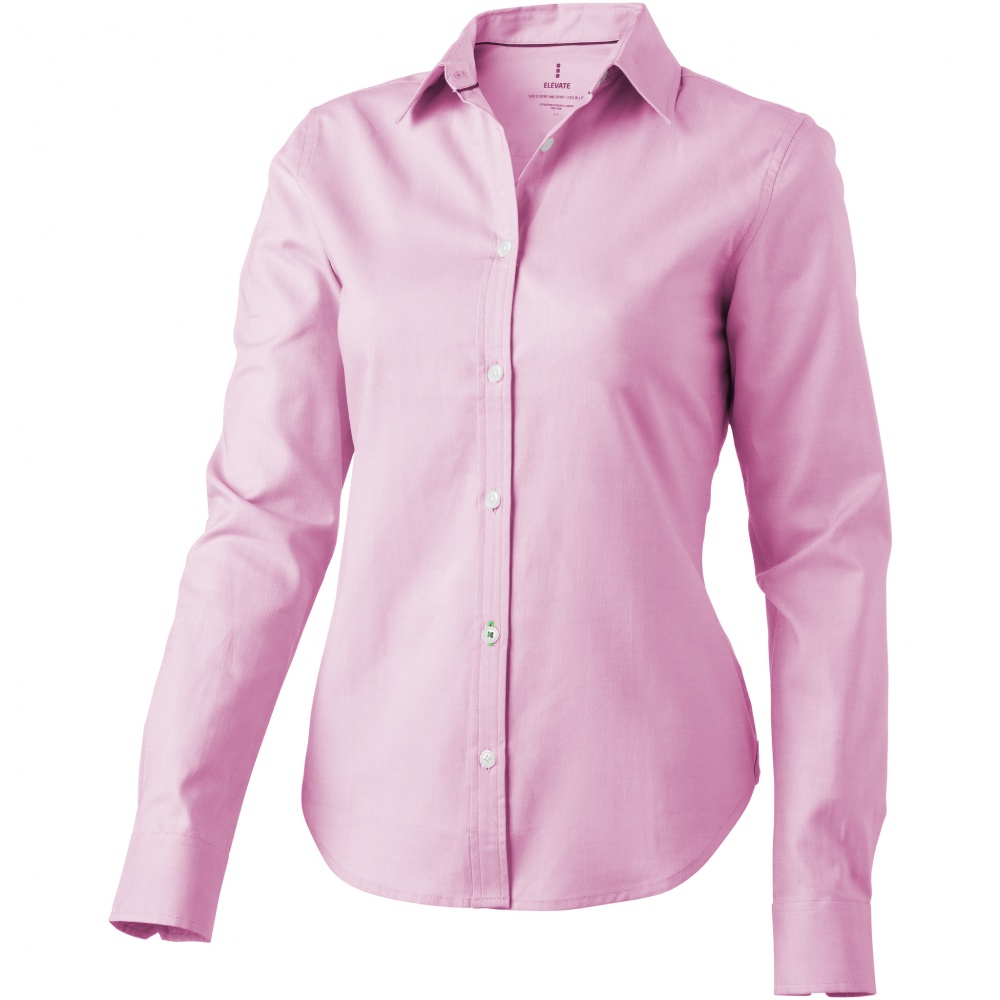 Logo trade promotional merchandise photo of: Vaillant long sleeve ladies shirt, pink