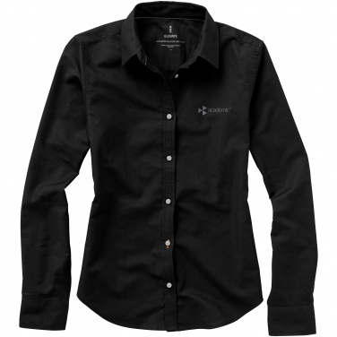 Logo trade promotional gift photo of: Vaillant long sleeve ladies shirt, black