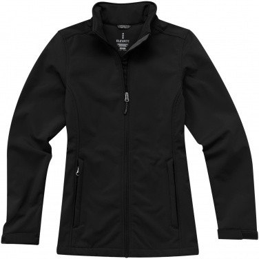 Logo trade promotional gifts picture of: Maxson softshell ladies jacket, black