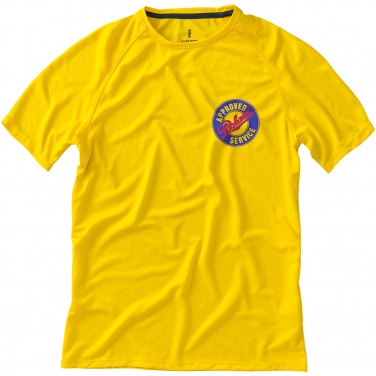 Logo trade promotional items picture of: Niagara short sleeve T-shirt, yellow