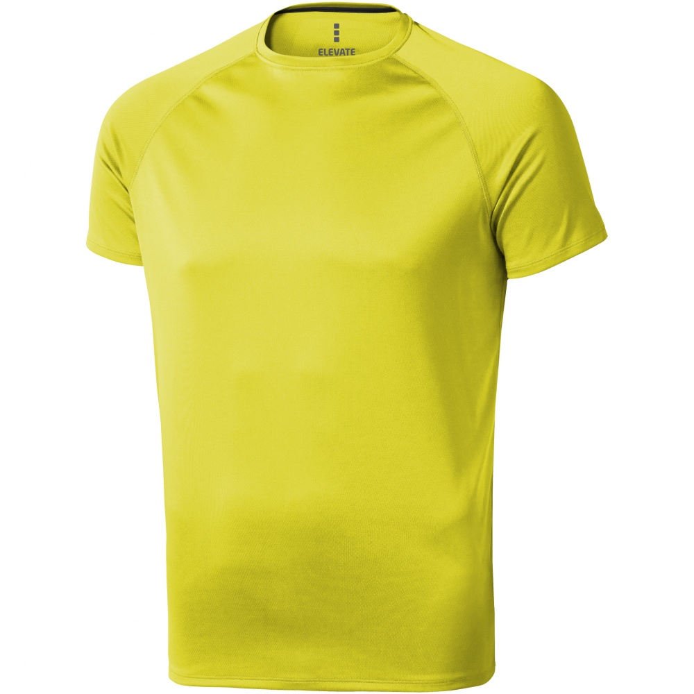Logo trade promotional merchandise picture of: Niagara short sleeve T-shirt, neon yellow