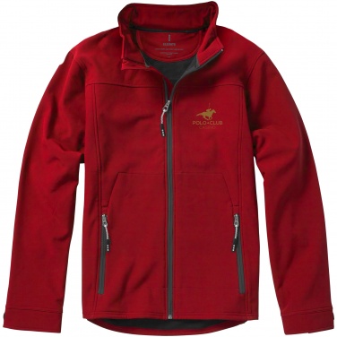 Logo trade promotional merchandise photo of: Langley softshell jacket, red