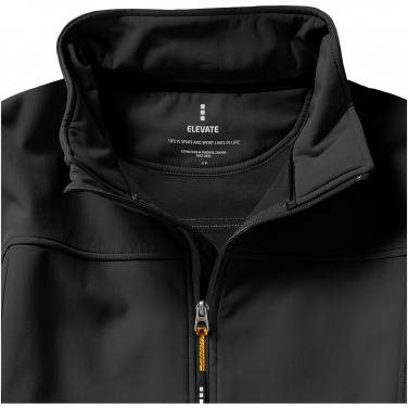 Logo trade promotional products image of: Langley softshell jacket, dark grey
