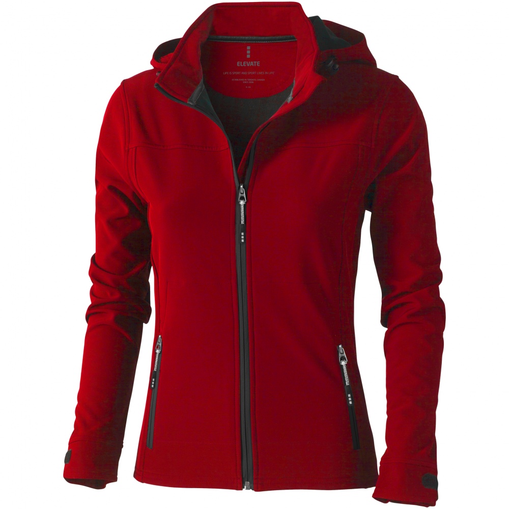 Logotrade promotional item picture of: Langley softshell ladies jacket, red