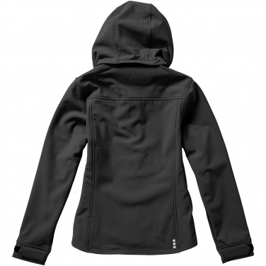 Logotrade promotional gift picture of: Langley softshell ladies jacket, dark grey