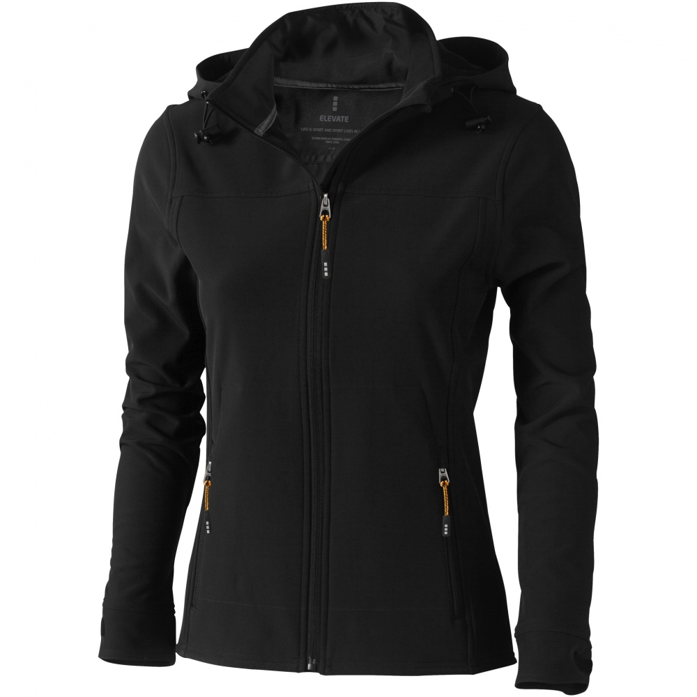 Logotrade promotional gift image of: Langley softshell ladies jacket, black
