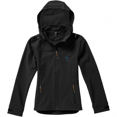 Logotrade promotional merchandise picture of: Langley softshell ladies jacket, black