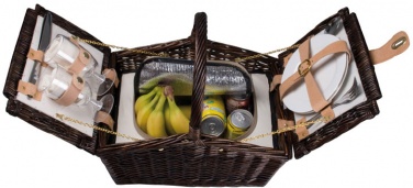 Logo trade promotional items image of: Picnic basket for 2, cutlery included