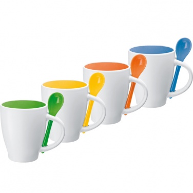Logo trade promotional item photo of: Ceramic mug, orange