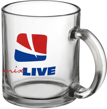 Logo trade business gift photo of: Glass mug, translucent