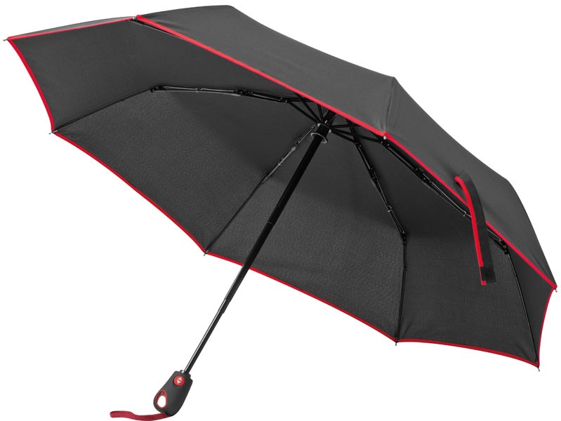 Logo trade promotional products picture of: Automatic umbrella, black/red