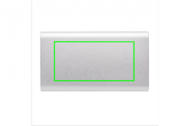 Logo trade promotional products picture of: 4.000 mAh type C powerbank, silver