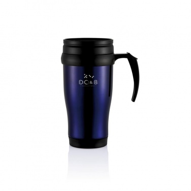 Logotrade business gift image of: Stainless steel mug, purple blue