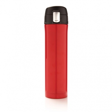Logotrade promotional merchandise photo of: Easy lock vacuum flask, red/black