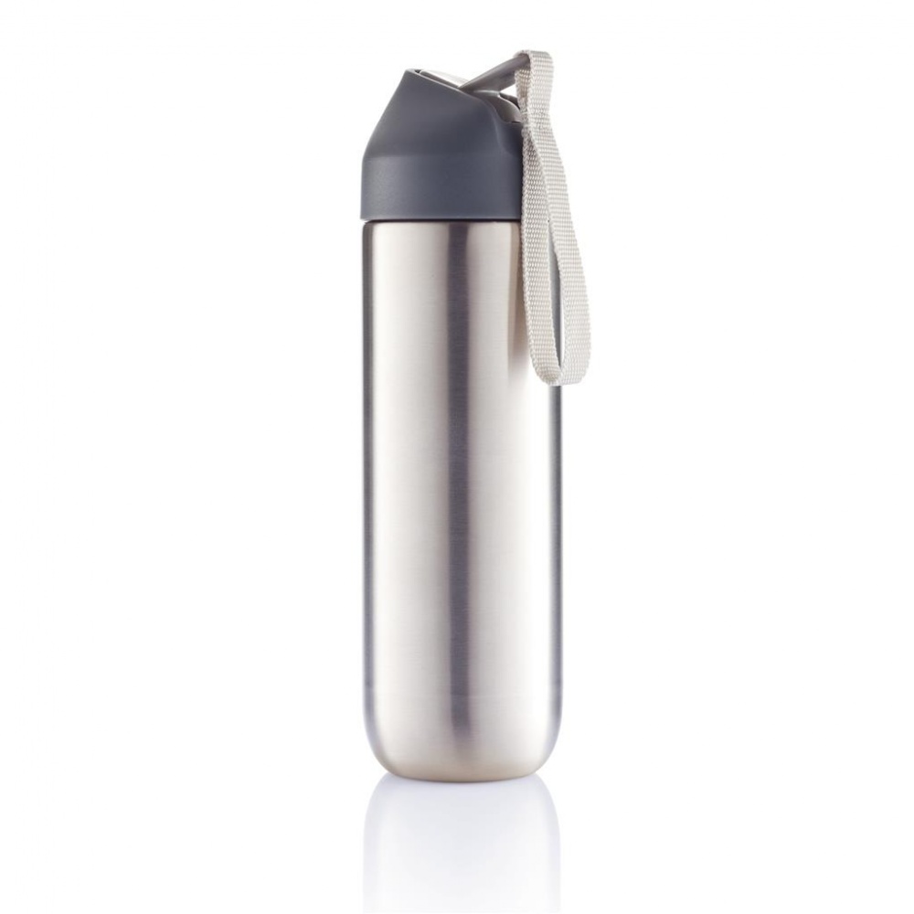 Logotrade promotional gifts photo of: Neva water bottle metal 500ml, grey/grey