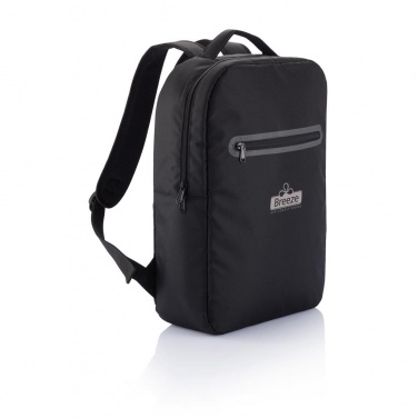 Logo trade promotional giveaway photo of: London laptop backpack PVC free, black