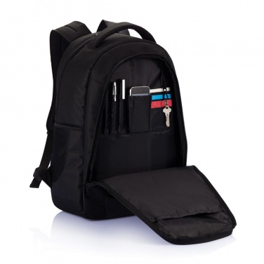 Logo trade promotional products image of: Boardroom laptop backpack PVC free, black