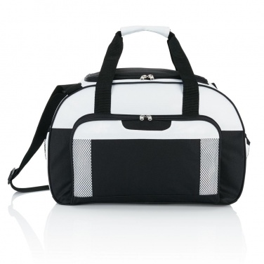 Logo trade advertising products picture of: Supreme weekend bag, white/black