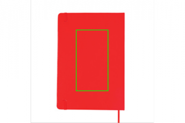 Logo trade promotional merchandise image of: A5 Notebook & LED bookmark, red