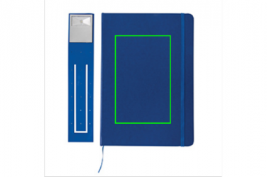 Logotrade promotional merchandise image of: A5 Notebook & LED bookmark, blue