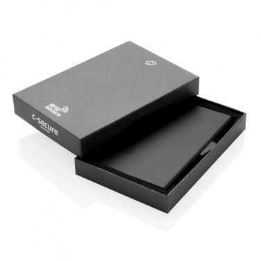 Logotrade promotional gifts photo of: C-Secure aluminum RFID card holder, black