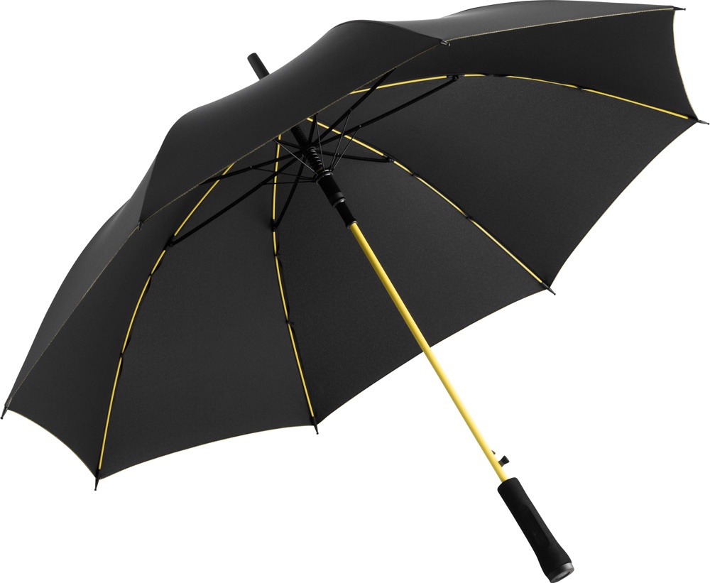 Logo trade corporate gifts picture of: AC regular umbrella Colorline black/yellow