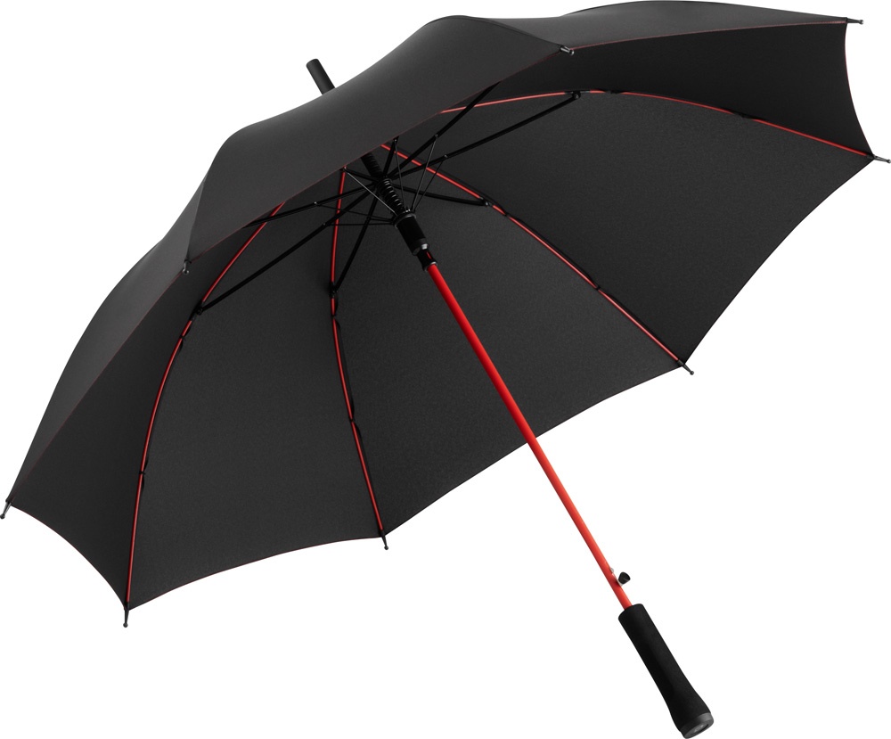 Logo trade promotional giveaway photo of: AC regular umbrella Colorline black/red