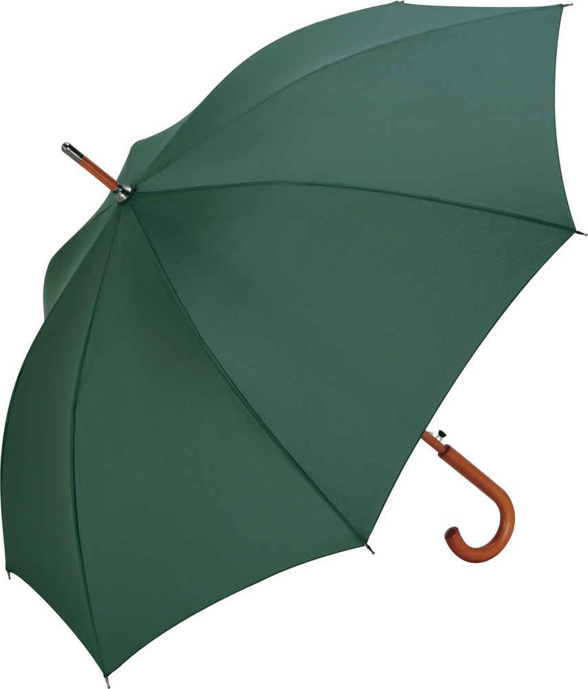 Logo trade advertising products picture of: AC woodshaft regular umbrella, dark green