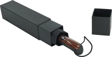 Logo trade promotional giveaways picture of: AOC oversize mini umbrella Stormmaster, black