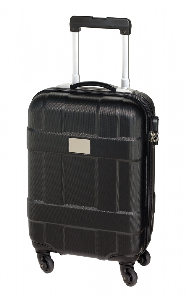Logo trade promotional giveaways picture of: Trolley-Boardcase Monza ABS, black