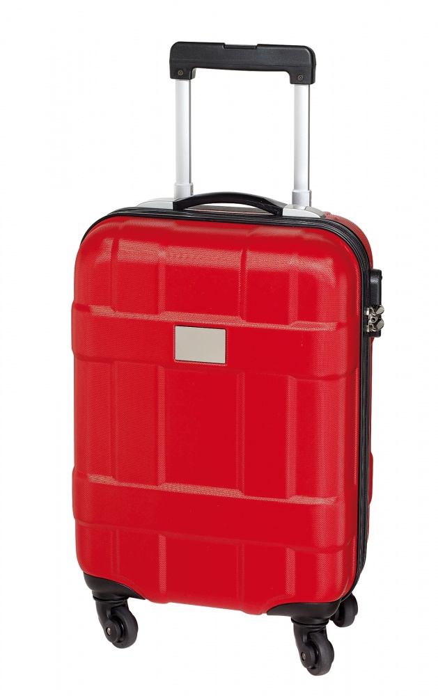 Logo trade promotional gift photo of: Trolley-Boardcase Monza ABS, red