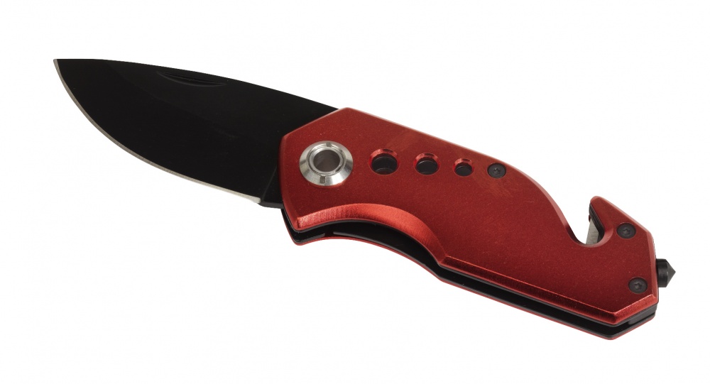 Logotrade promotional gift image of: Emergency knife, Distress, red