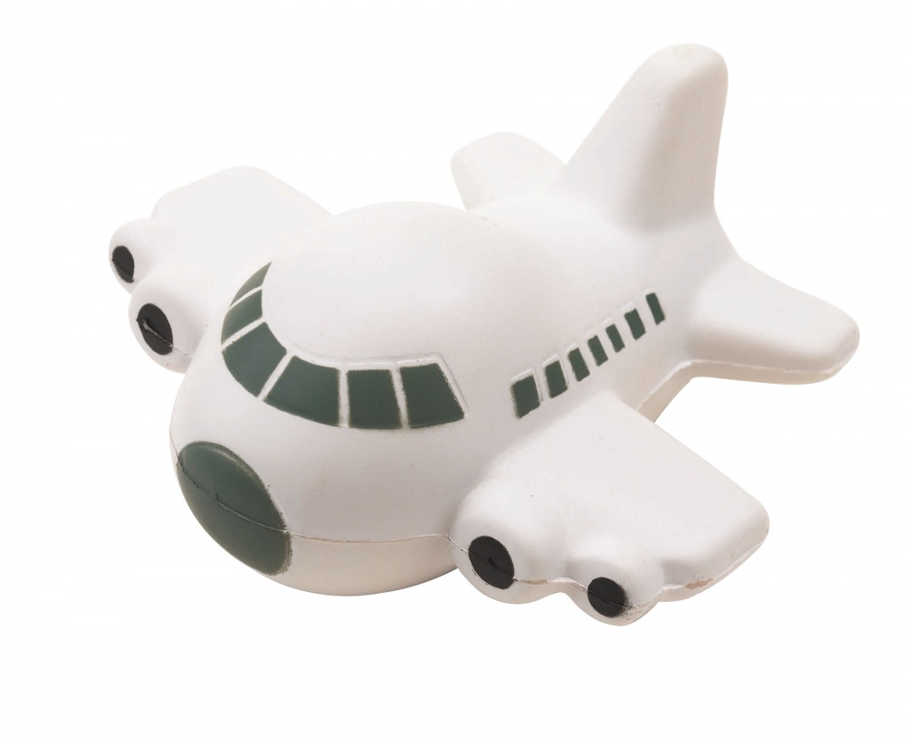 Logotrade promotional gift image of: Anti-stress plane, Take off, white