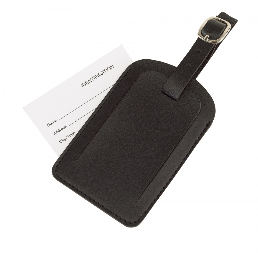 Logotrade promotional product image of: Luggage tag, Adventure, black