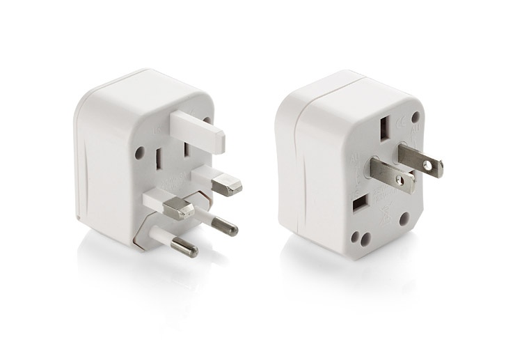 Logotrade promotional gift picture of: Travel adapter RESA, white
