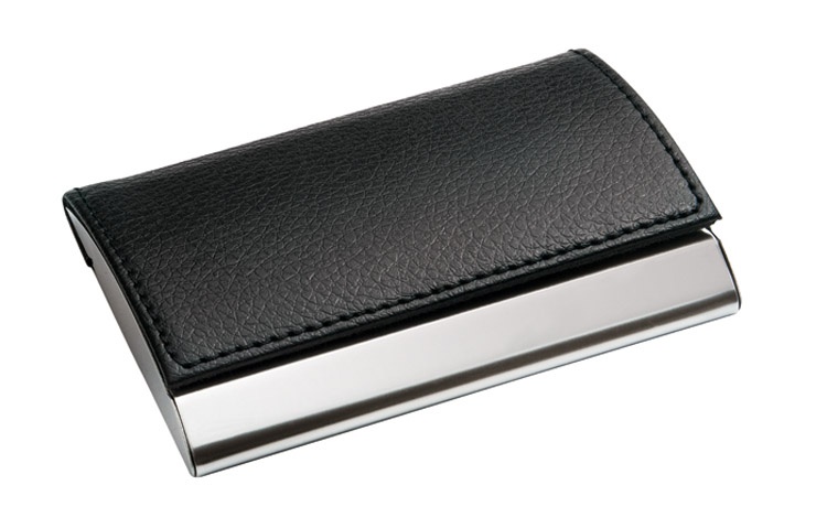 Logotrade advertising products photo of: Business card holder HORIT, black