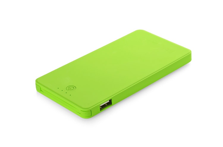 Logo trade promotional items picture of: Power bank VIVID 4000 mAh, Green