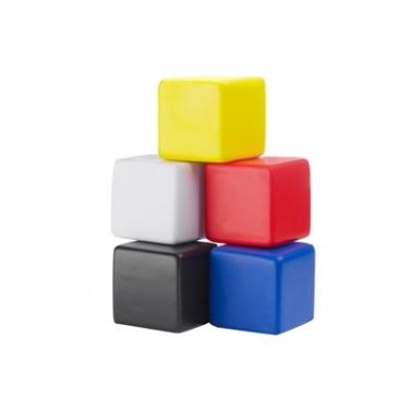 Logo trade promotional gifts image of: Anti stress Cube, blue