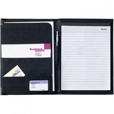 Logo trade corporate gift photo of: Conference folder with notepad and pen, blue