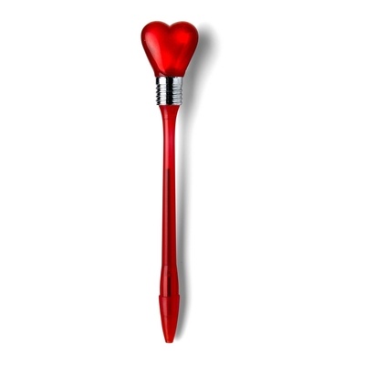 Logotrade promotional giveaways photo of: Ball pen "heart", Red
